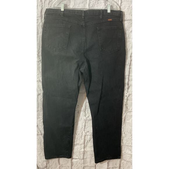 Rustler Mens Jeans Black Size 42 X 30 Excellent - Picture 4 of 6